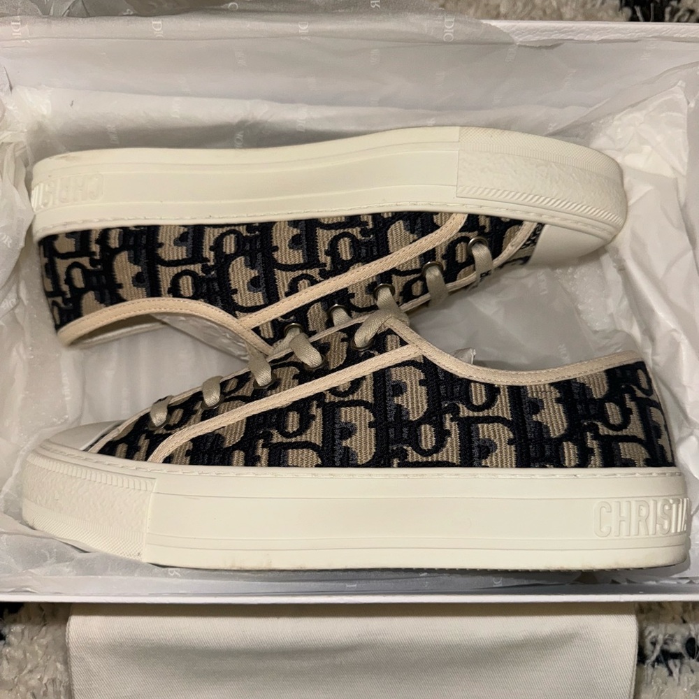 Deep Blue Walk’N’Dior Sneakers. - Picture 5 of 7